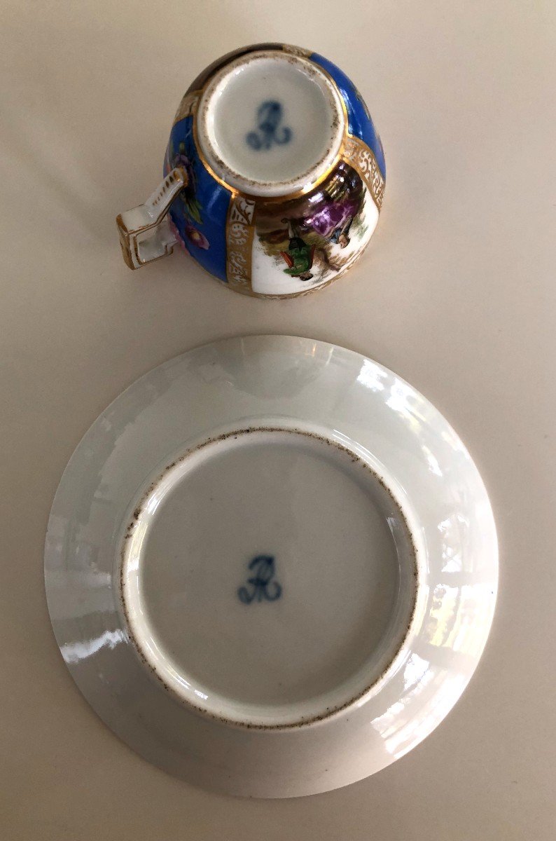 Meissen Mocha Cup 18th Century Saxe-photo-7