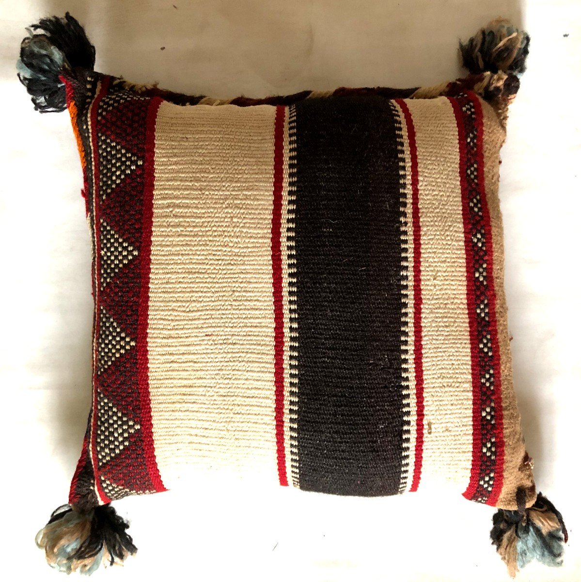  Navajo Cushion Fabric Late 19th Century Four Corners United States Native American