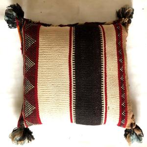  Tissu Coussin Navajo Fin XIXème Siecle Four Corners Etats Unis Amerindien