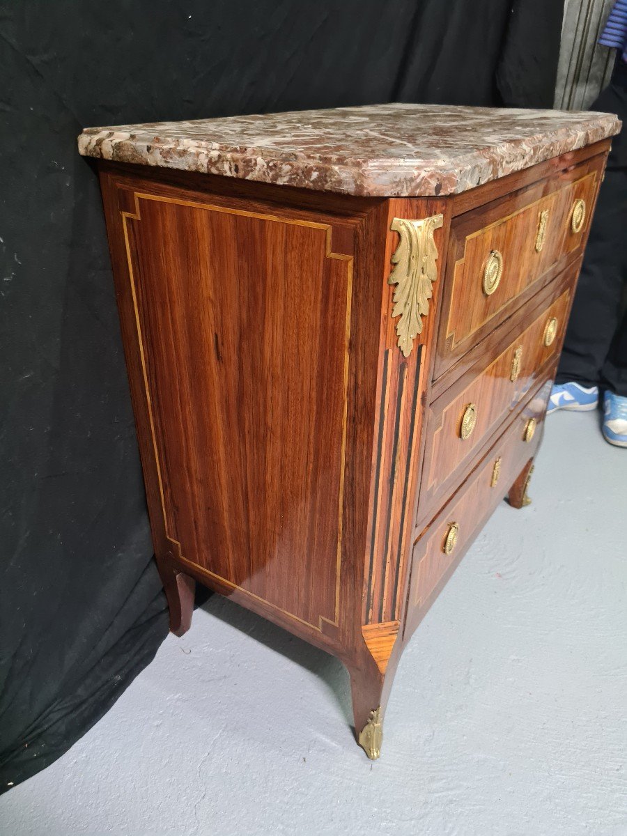 Commode époque Transition Estampillée Etienne Avril (reçu Maitre En Novembre 1774) -photo-3