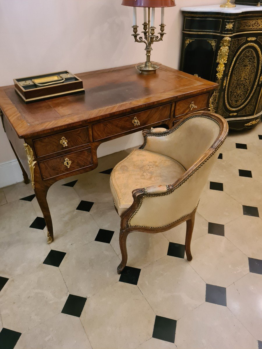 Fauteuil De Bureau époque Louis XV , Vers 1760-photo-1