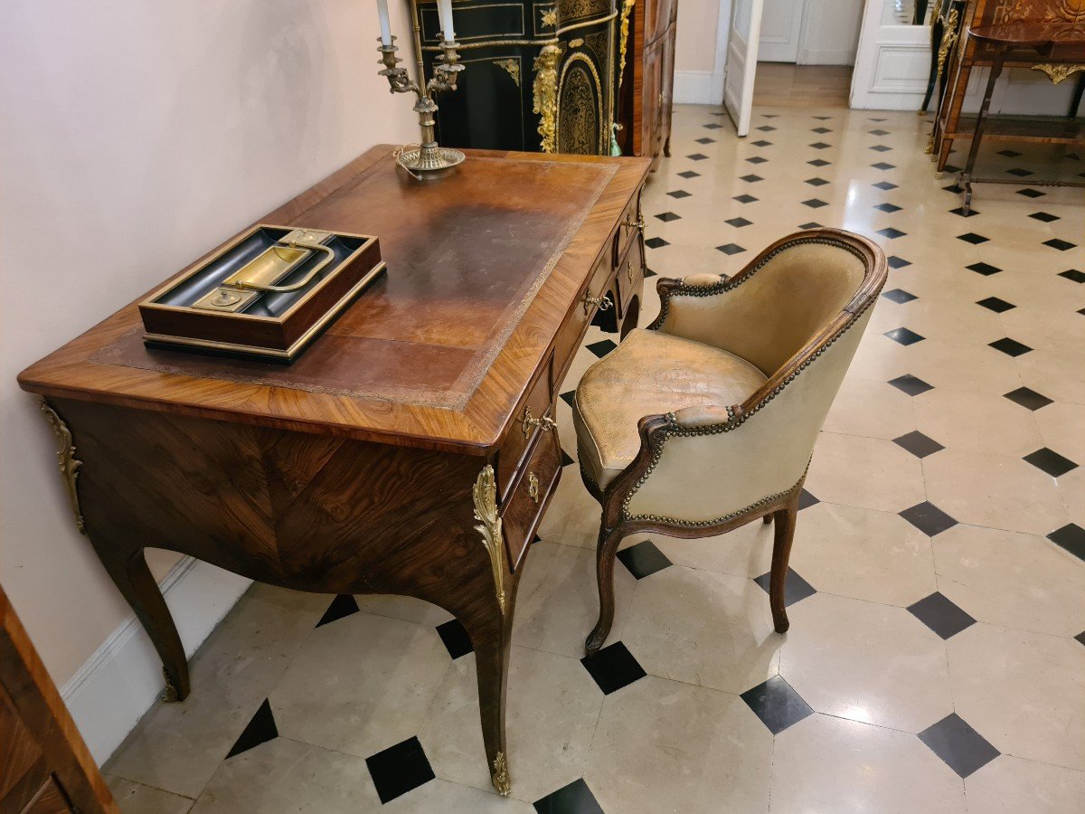 Fauteuil De Bureau époque Louis XV , Vers 1760-photo-2