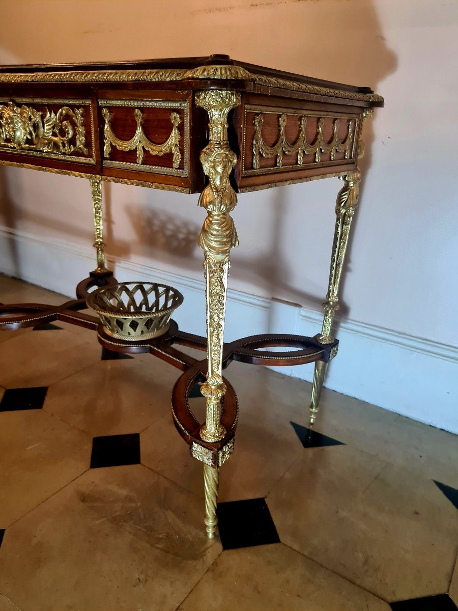 After Adam Weisweiler Vanity Table Delivered For Marie-antoinette In Saint Cloud In 1785. -photo-4