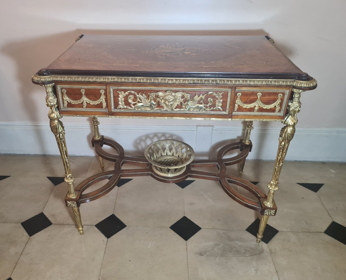 After Adam Weisweiler Vanity Table Delivered For Marie-antoinette In Saint Cloud In 1785. -photo-6