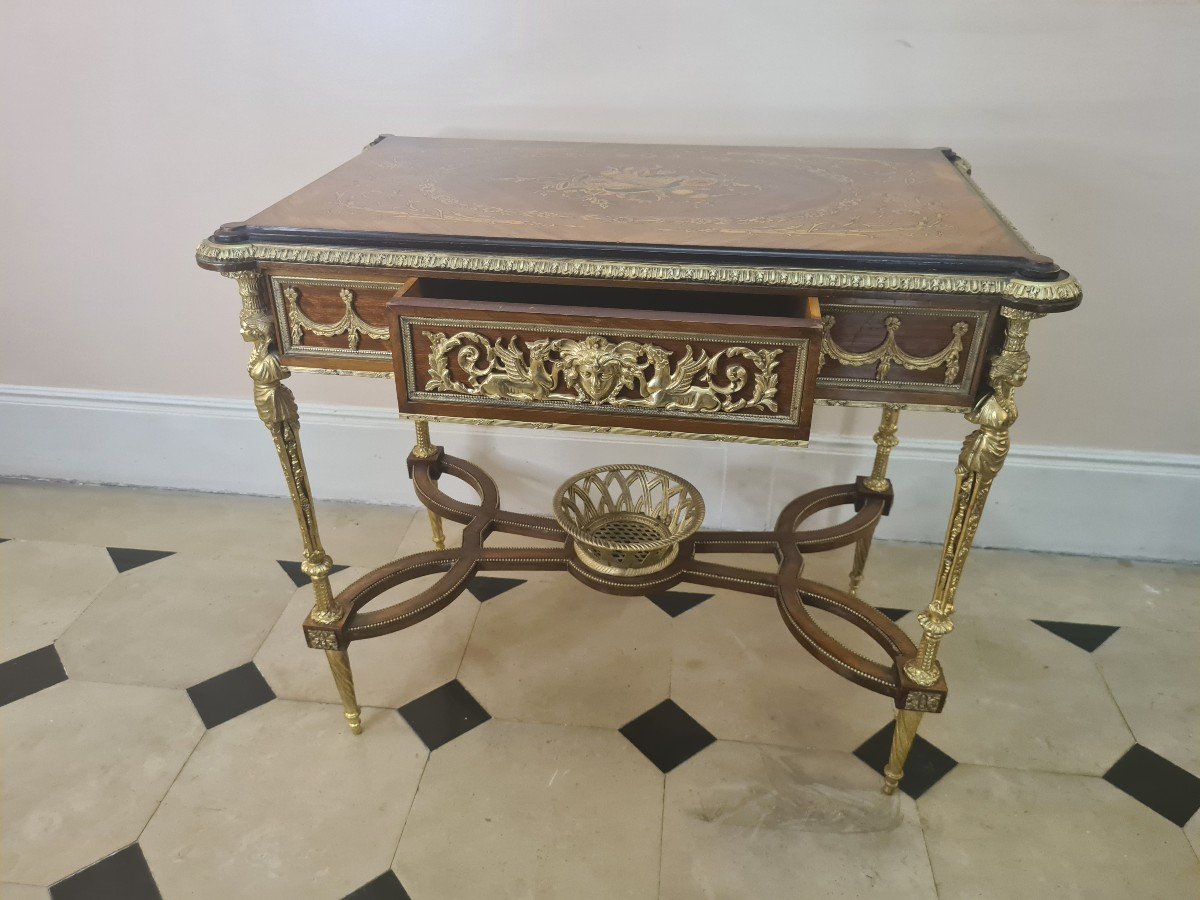 After Adam Weisweiler Vanity Table Delivered For Marie-antoinette In Saint Cloud In 1785. 