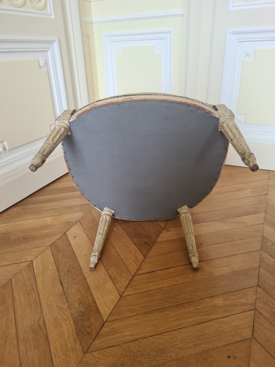 Paire De Fauteuils époque Louis XVI.-photo-4