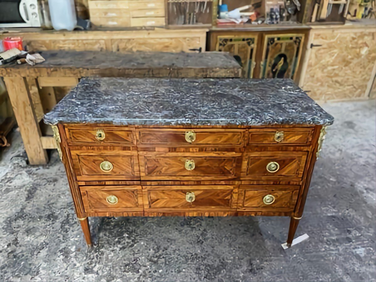 JfJF.Lapie  (1720-1797) , Commode époque Louis XVI -photo-4