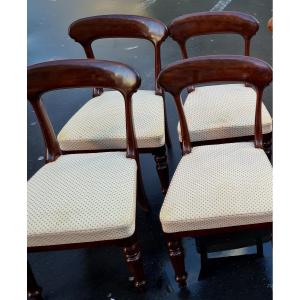 Set Of 4 Late 19th Century Mahogany Chairs