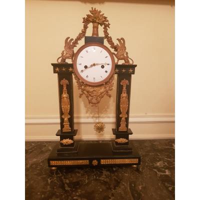 Portico Clock, Empire Period, 1812