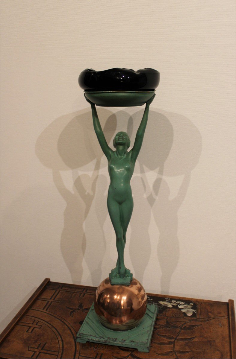 Ashtray, Art Deco Sculpture-photo-2