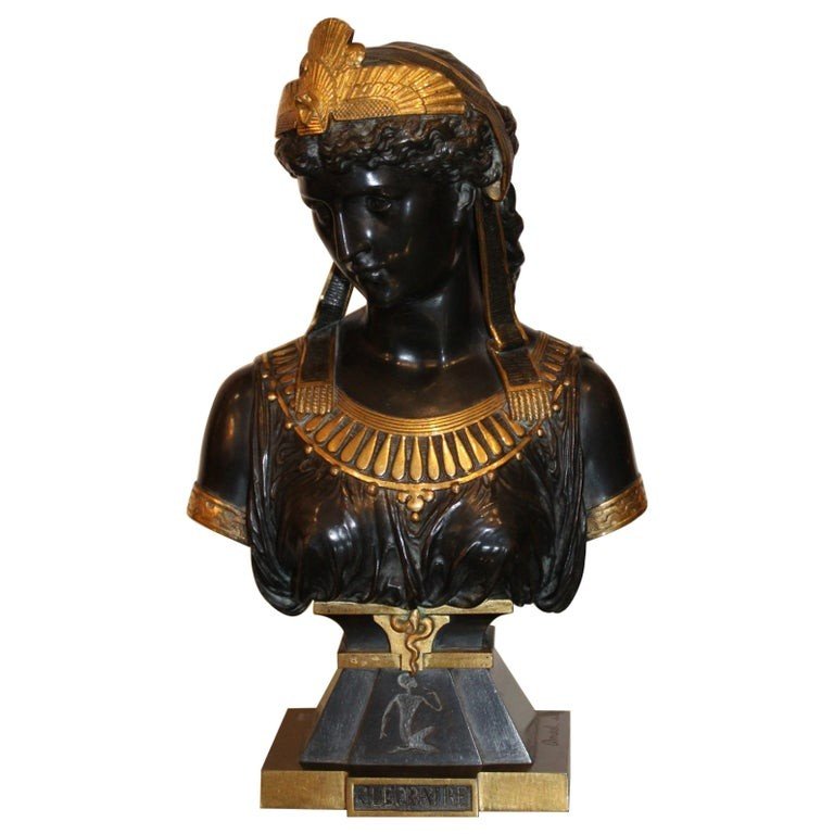 Bronze Of Cleopatra By Eutrope Bouret, 19th Century