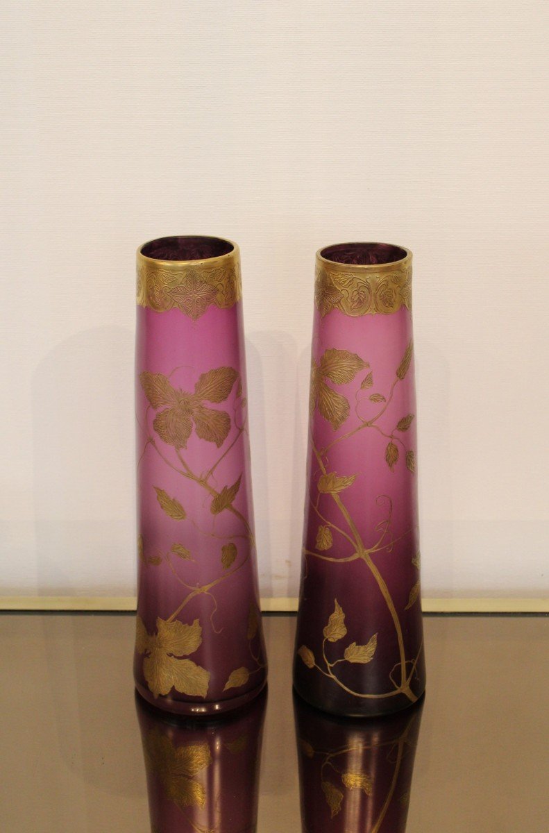 Pair Of Legras Vases-photo-4