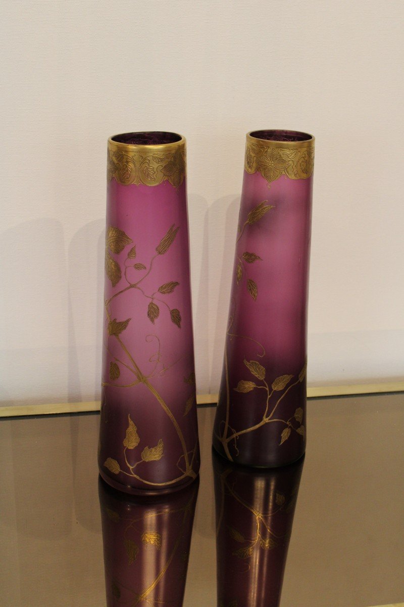 Pair Of Legras Vases-photo-5