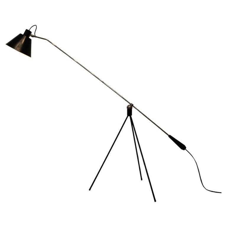 "magneto" Floor Lamp By H. Fillekes For Artifort, Netherlands, 1950s