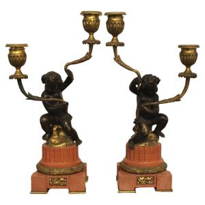 Pair Of Louis XVI Style Candelabra