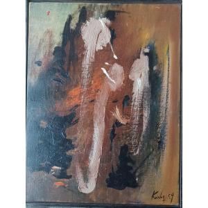 Xavier Krebs 1959 Oil On Canvas Raja