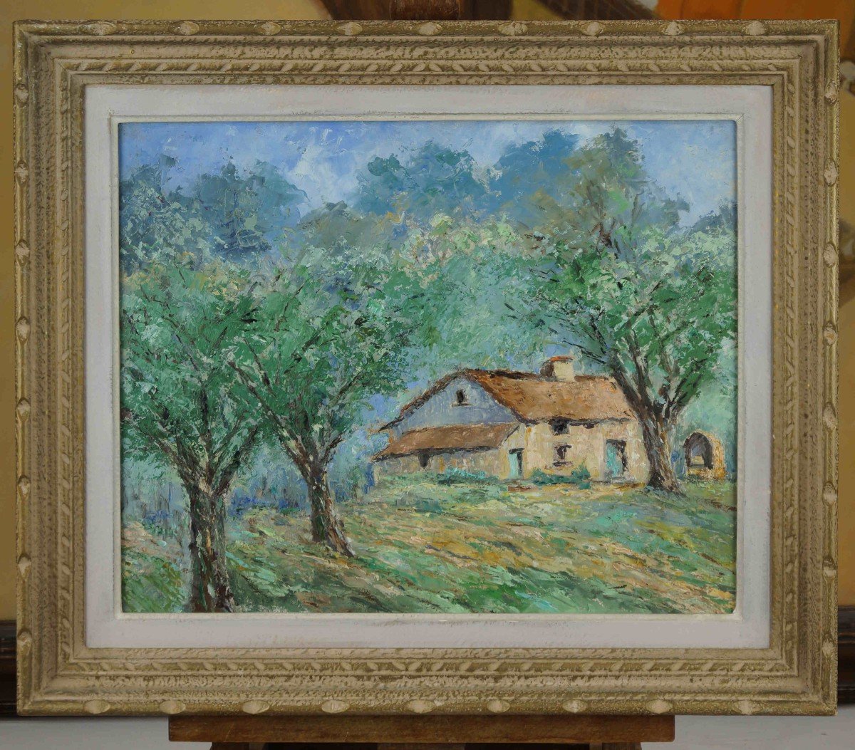 French School Of The 20th Century “farm In The Basque Country” By Anonymous.-photo-3