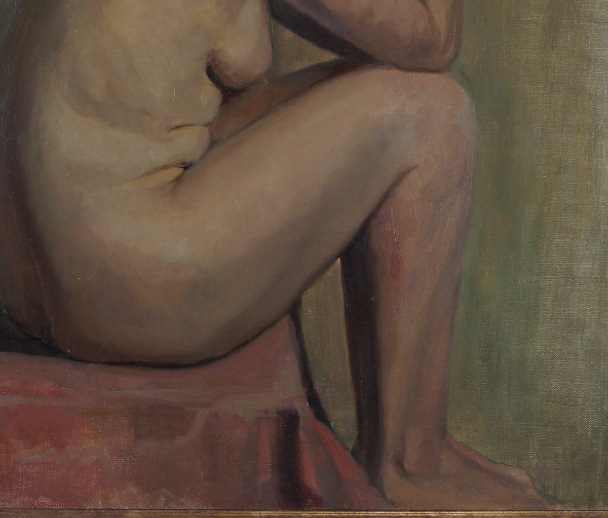 French And Contemporary School Of The 20th Century “female Nude” By Anonymous.-photo-3