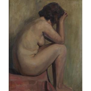 French And Contemporary School Of The 20th Century “female Nude” By Anonymous.