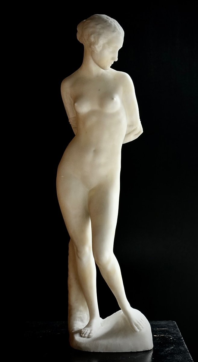 Ernst Seger (neurode/breslau 1865 - 1939 Berlin) Alabaster Sculpture, Circa 1925 68 Cm