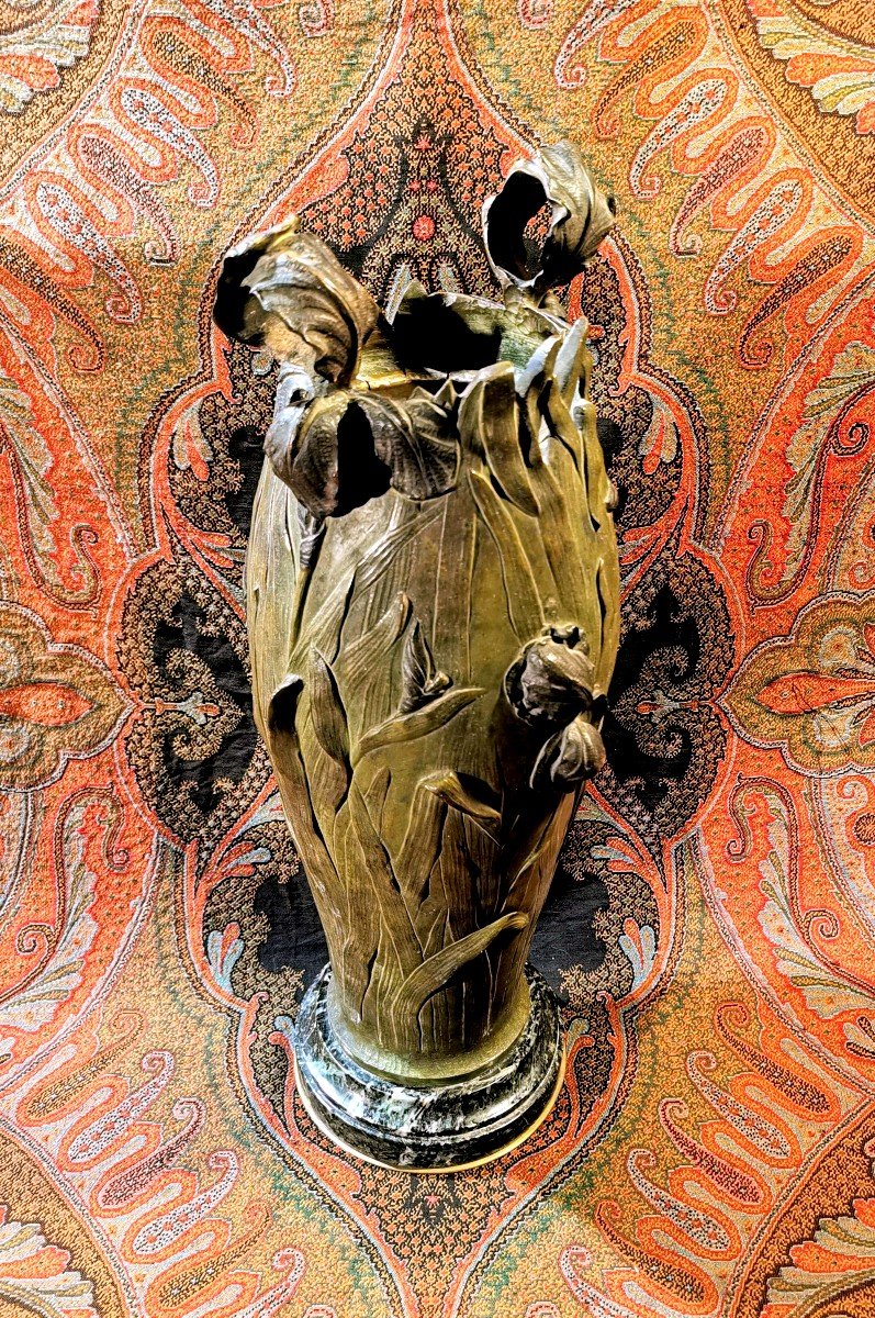 Vase Sculpture In Bronze Art Nouveau XX - 1900-photo-2