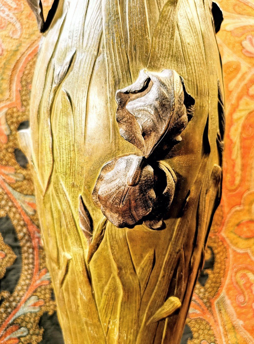 Vase Sculpture In Bronze Art Nouveau XX - 1900-photo-4