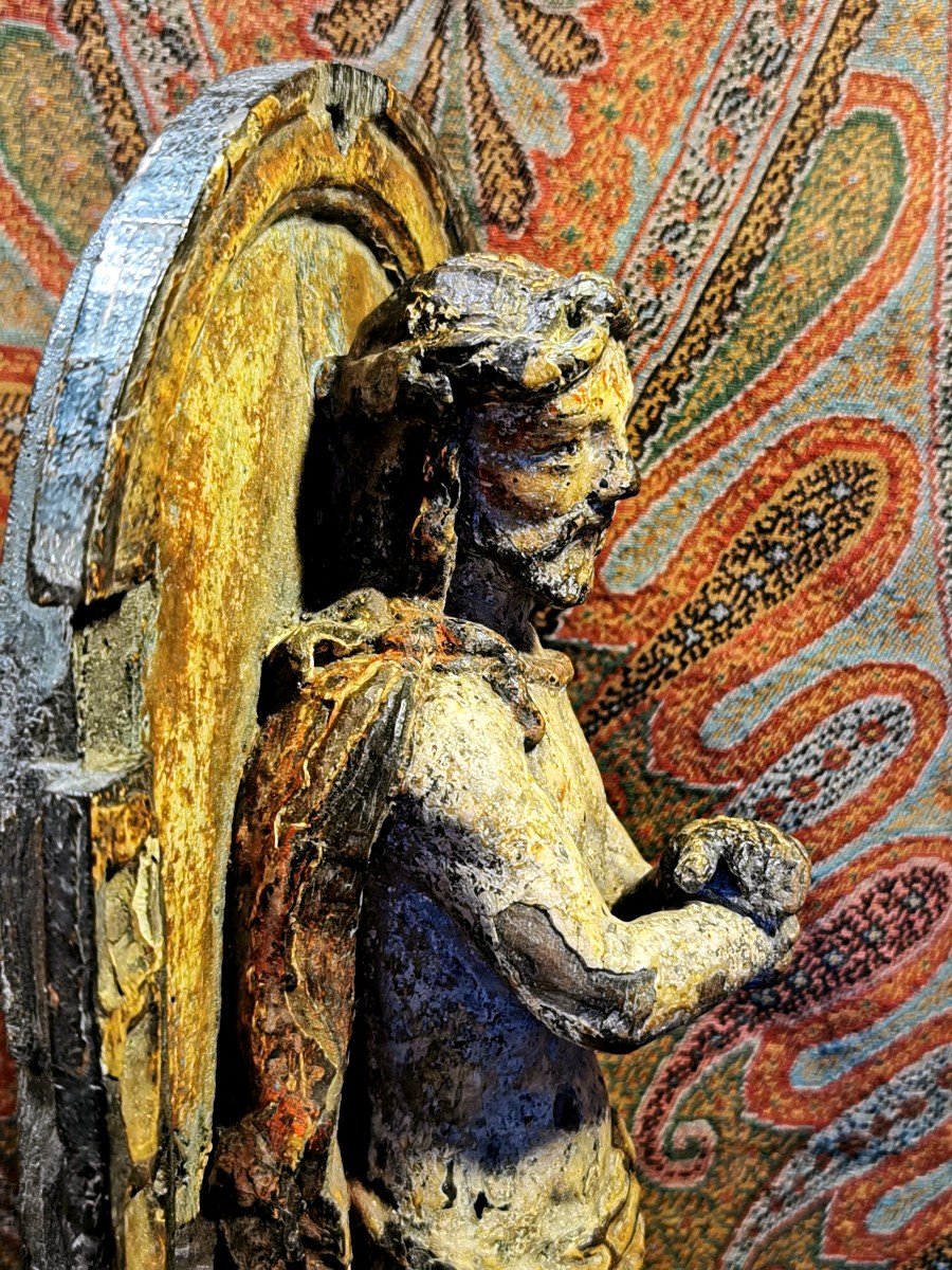 Sculpture Religieuse - Christ porte tabernacle - Polychrome doré - Le Puy - XVIIe-photo-3