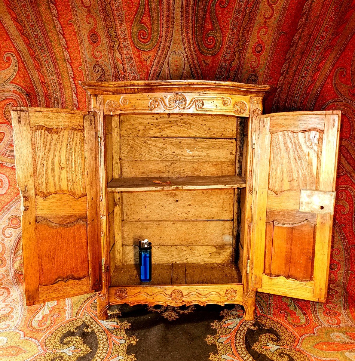 Armoire XVIIIème De Maîtrise ( Objet Populaire Région Lozère )-photo-4