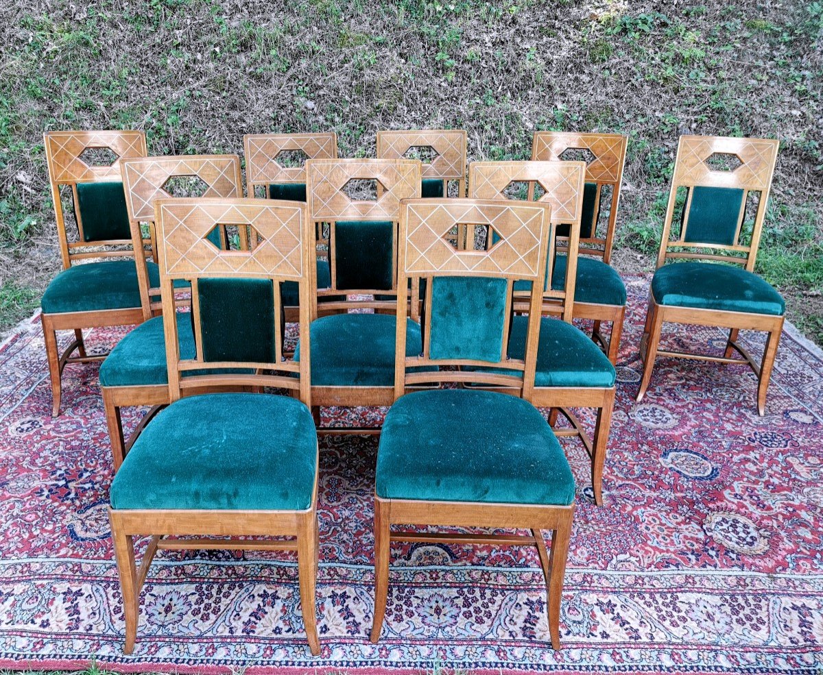 Dining Room Furniture - Table - Sideboard - Chairs - Art-deco Style Furniture - 1930-photo-1