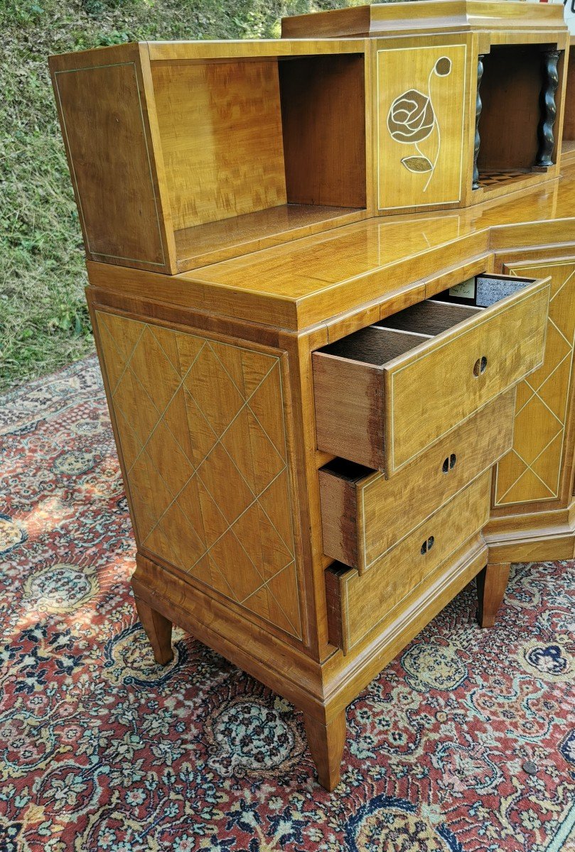 Mobilier de Salle à Manger - Table - bahut - chaises -  meuble de style Art-déco - 1930-photo-3