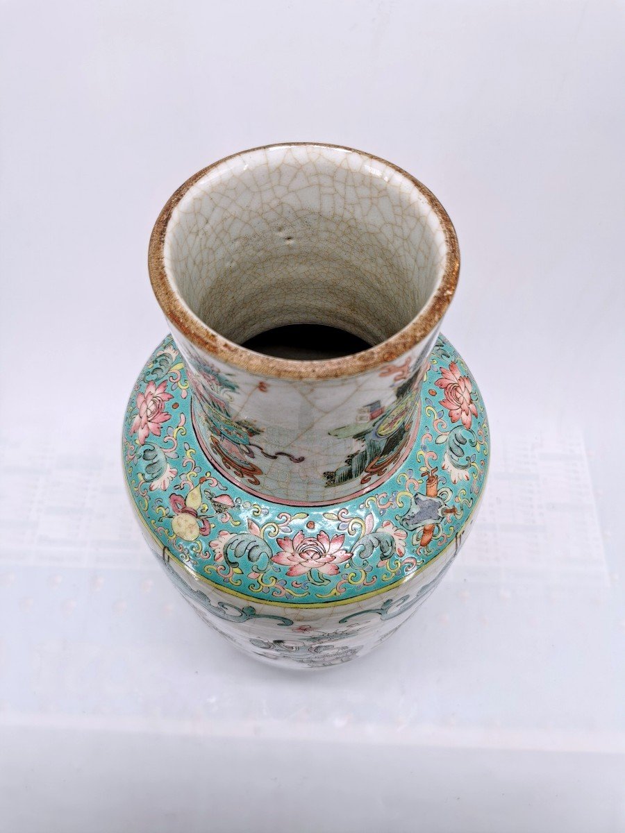 Ceramic Vase - Famille Rose Porcelain - China 19th Century-photo-2