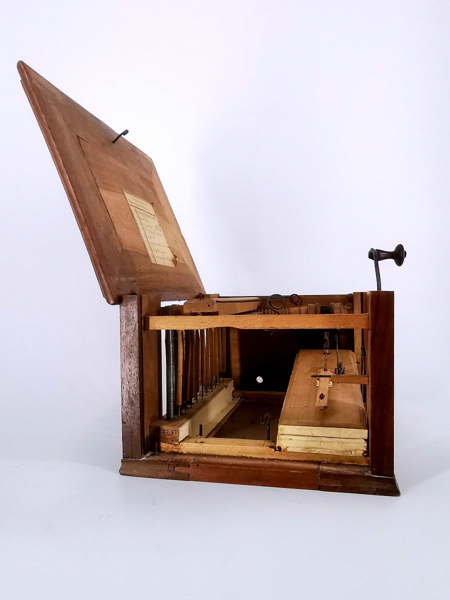 Orgue De Salon Serinette - Instrument De Musique Mécanique -  Mirecourt XIX ème-photo-4