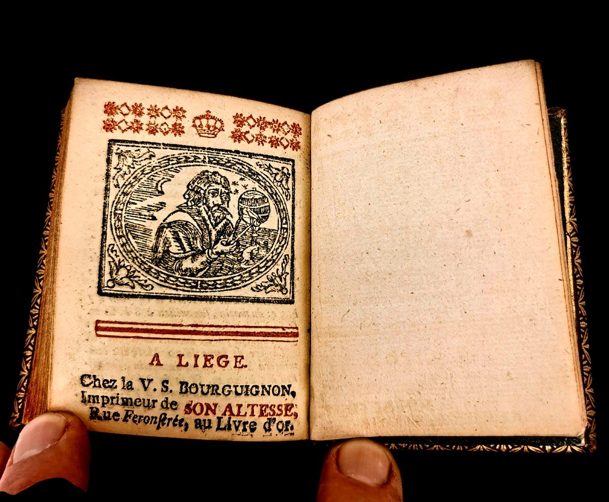 Almanac Of The Shepherds 1779 - Old Book Bound In Red Morocco - Liège Veuve Bourguignon 18th Century-photo-7