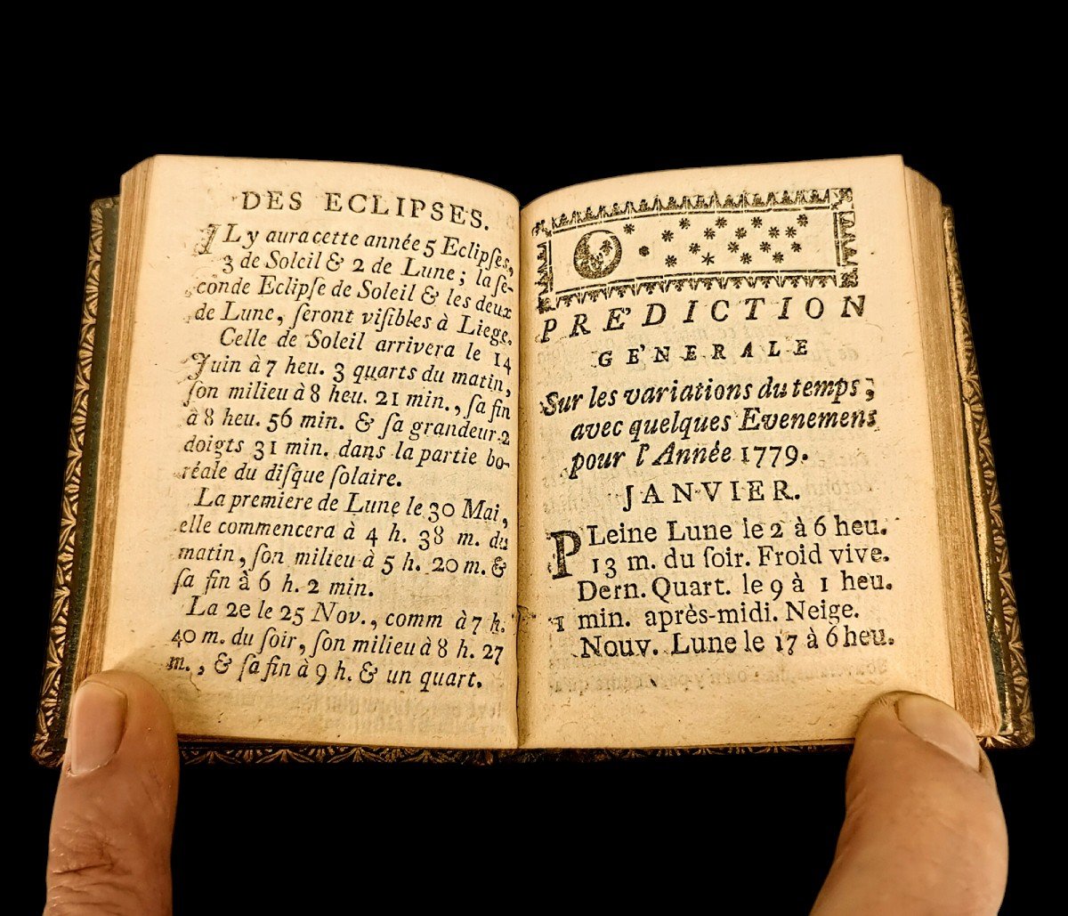 Almanac Of The Shepherds 1779 - Old Book Bound In Red Morocco - Liège Veuve Bourguignon 18th Century-photo-8