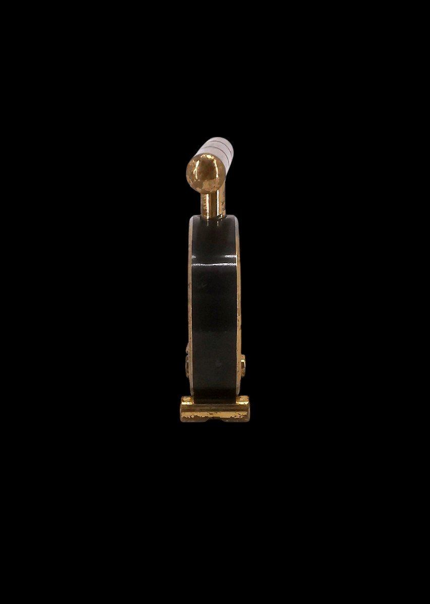  Ring-shaped Nutcracker - Bronze And Gold Patinated Metal - Modernist Design J. Adnet - 20th Century-photo-3