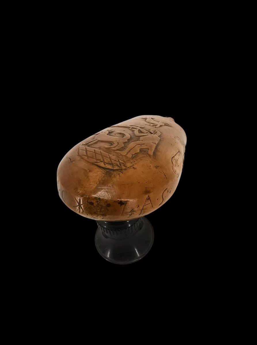 Powder Pear Popular Art In Boxwood Called Pulverin - XVIIIth Century -photo-1