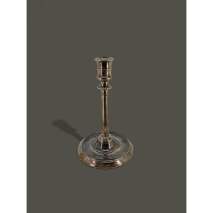 Renaissance Bronze Column Candle Holder - France Style - 16th Century