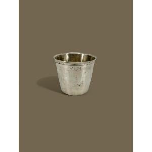 Cup Goblet Called Curon Silver - Hallmark Farmer Generals Silverware 18th Century 