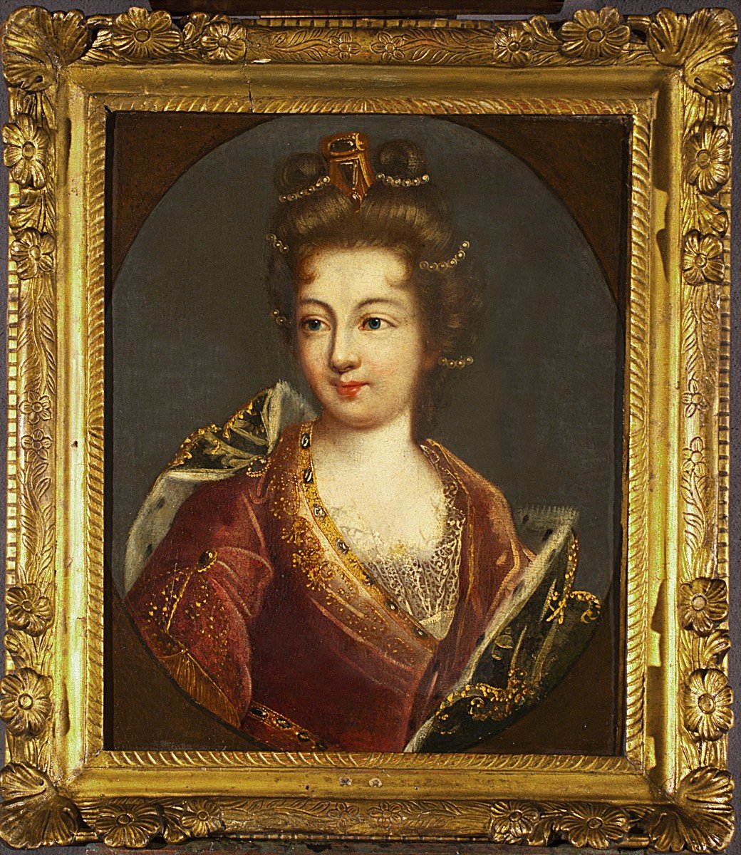 Portrait Of A Lady Of Quality, Late 17th Century, French School.