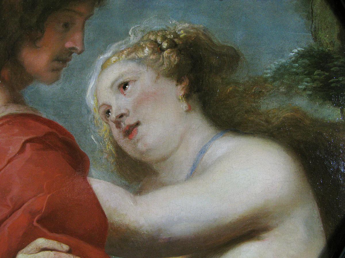 Vénus Et Adonis, Suiveur De Rubens, Deuxième Moitié Du 17ème-photo-4