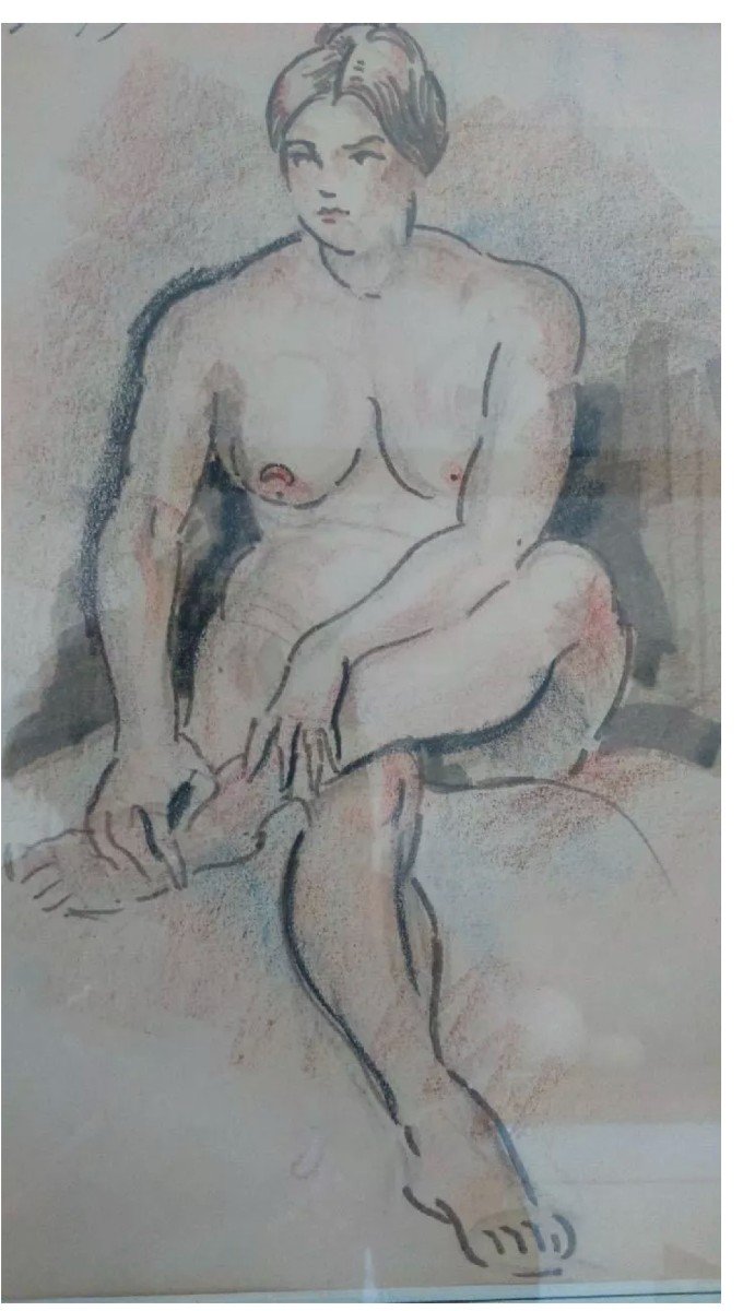  Dessin Signé Sluyters Jan, Jnr, 1914-2005 Grosse Cote Superbe