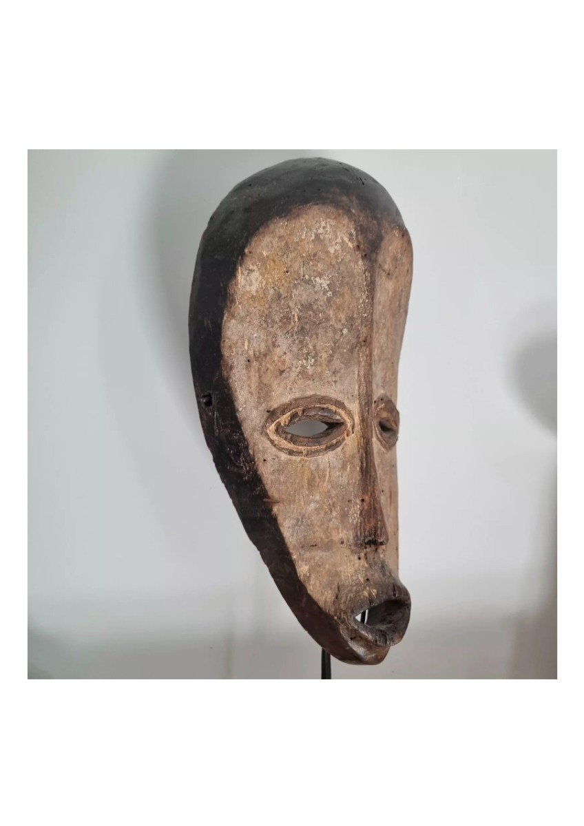 Congo African Mask Lega Wood Certified-photo-2