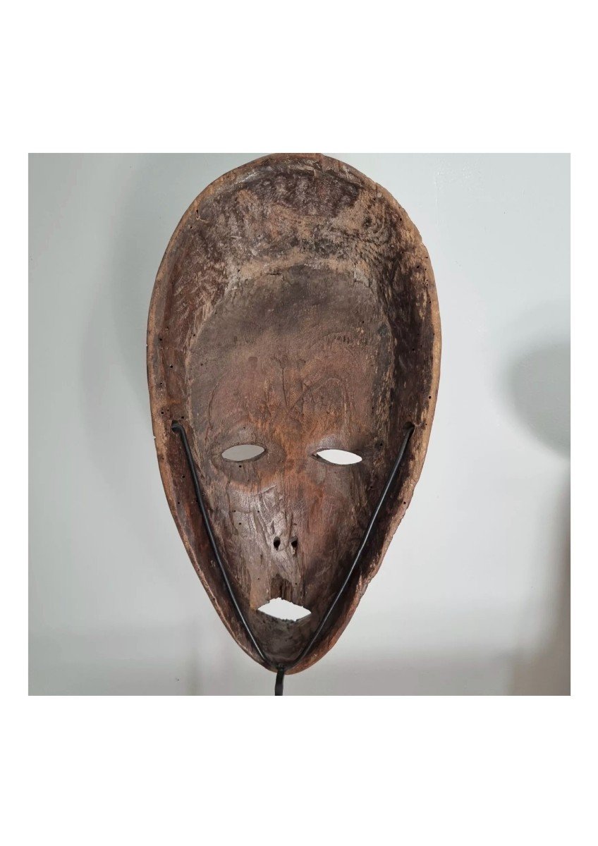 Congo African Mask Lega Wood Certified-photo-3