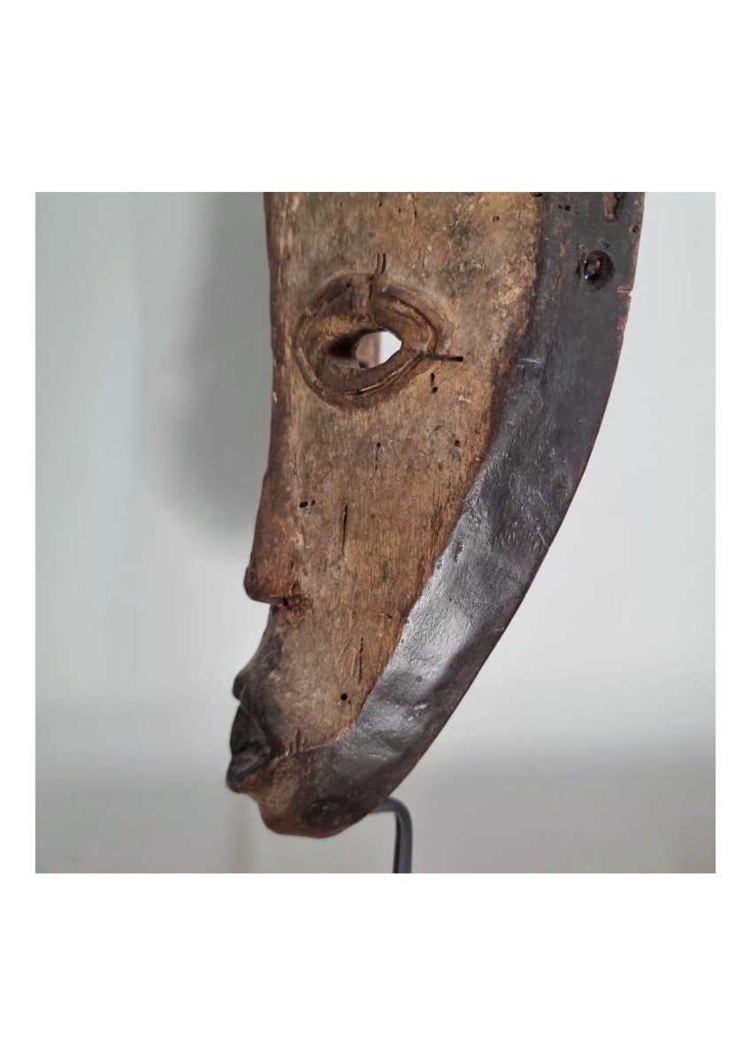 Congo African Mask Lega Wood Certified-photo-6