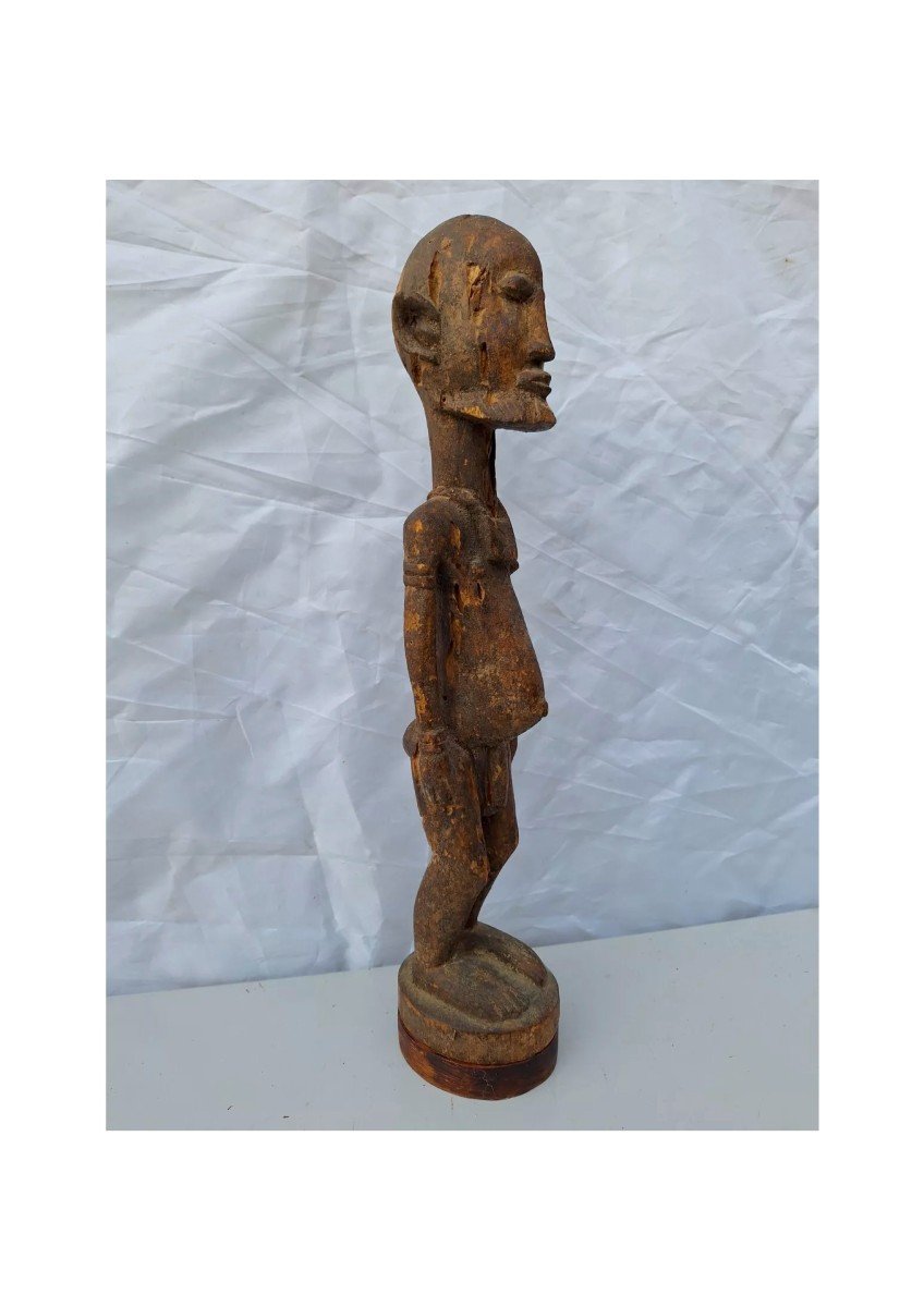 Statue Africaine En Bois. Mali Sculpture Africaine Bois Tribu Dogon-photo-2