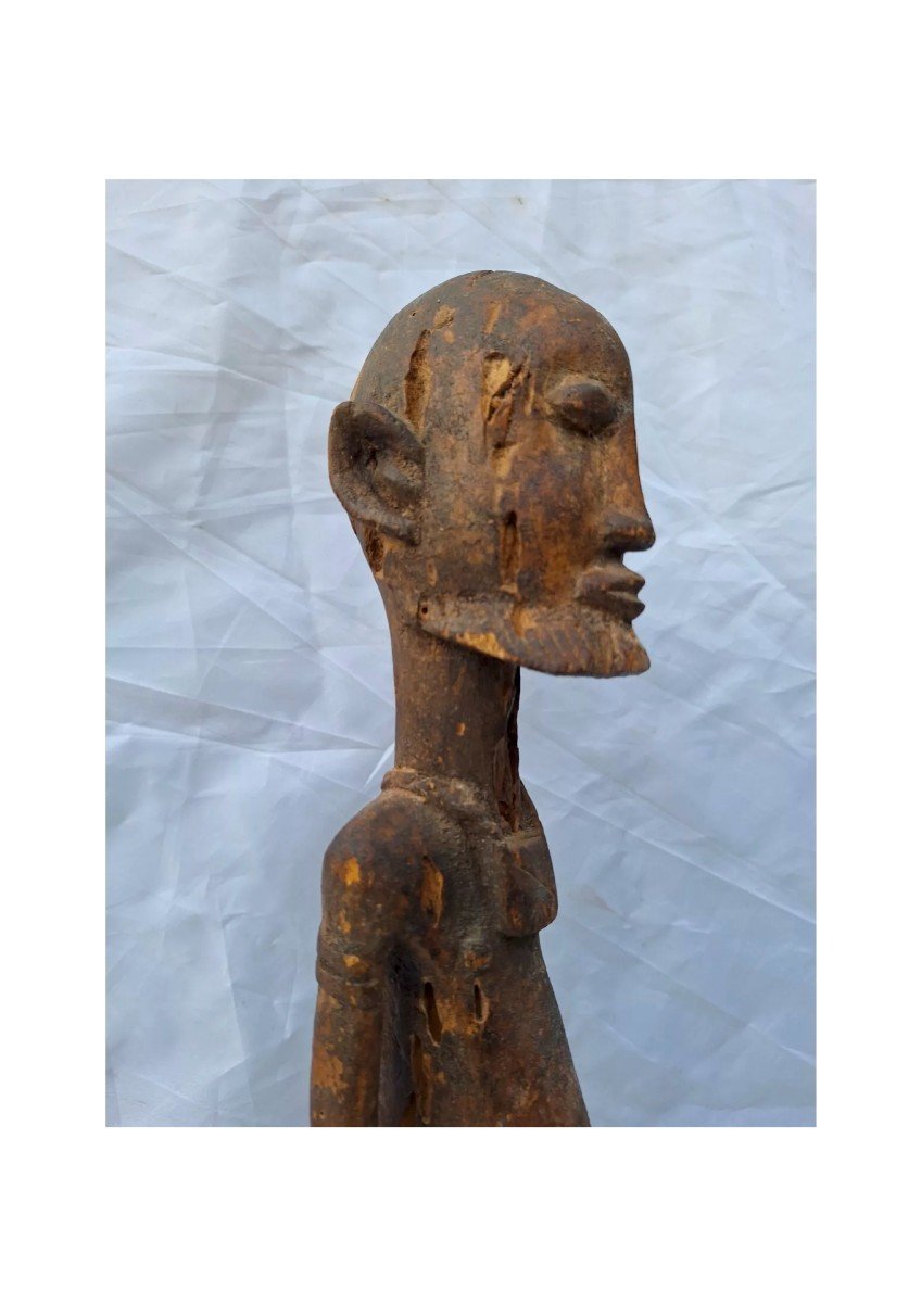 African Wooden Statue. Mali African Wood Sculpture Dogon Tribe-photo-4