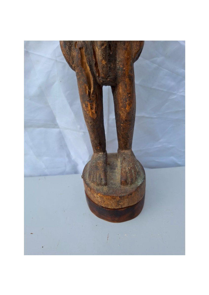 African Wooden Statue. Mali African Wood Sculpture Dogon Tribe-photo-1