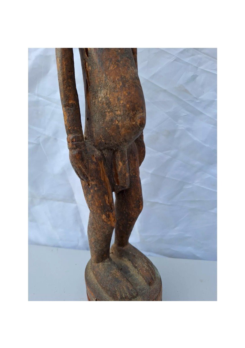 Statue Africaine En Bois. Mali Sculpture Africaine Bois Tribu Dogon-photo-3