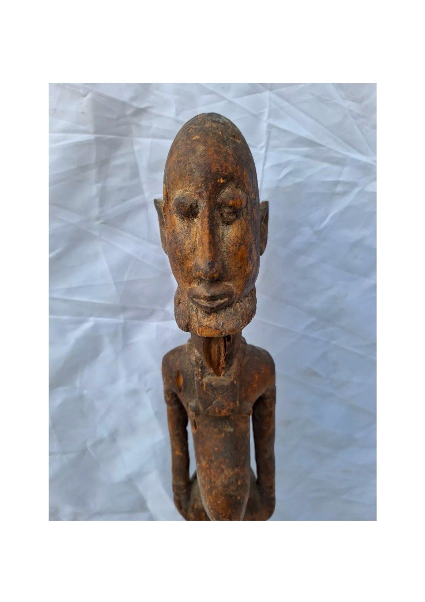 Statue Africaine En Bois. Mali Sculpture Africaine Bois Tribu Dogon-photo-7