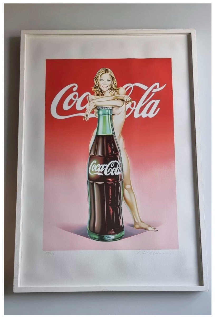 Mel Ramos Lola Cola Original Lithograph Signed And Numbered